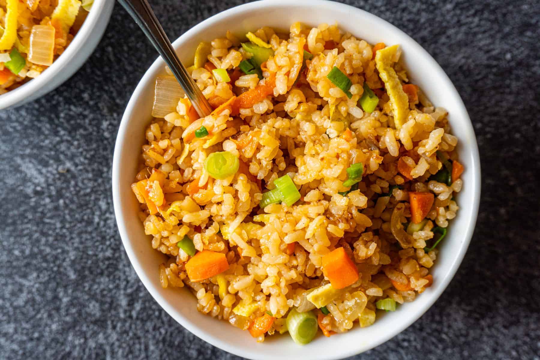 close up of fried rice