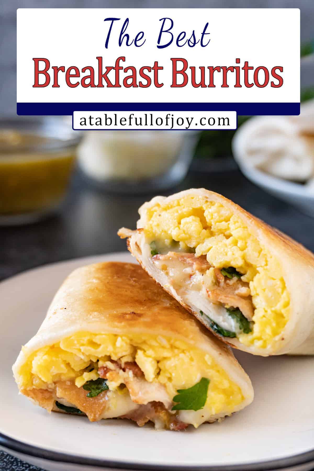 bacon breakfast burrito pin