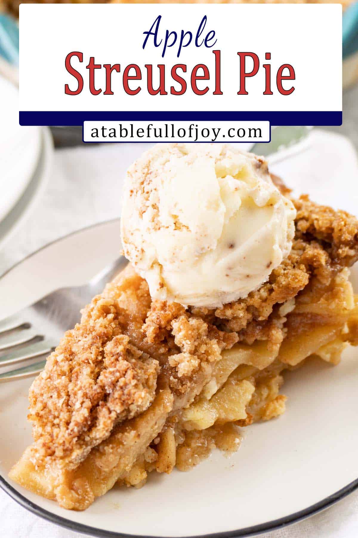 apple streusel pie pinterest pin