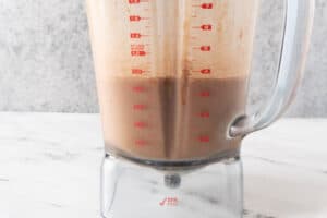 smoothie blended in blender