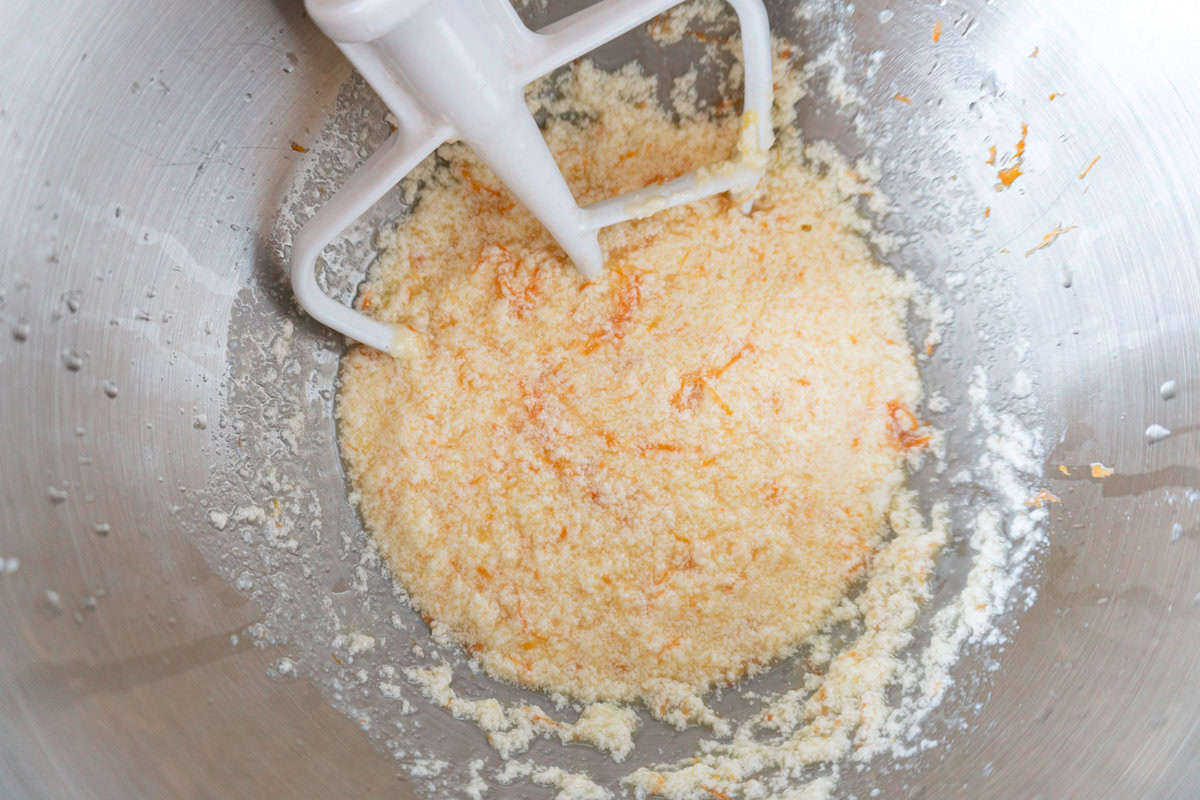 grapefruit batter before adding in flour mixture.