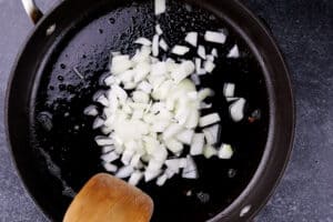 onions in skillet