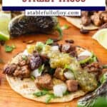 Mexican street tacos pinterest pin