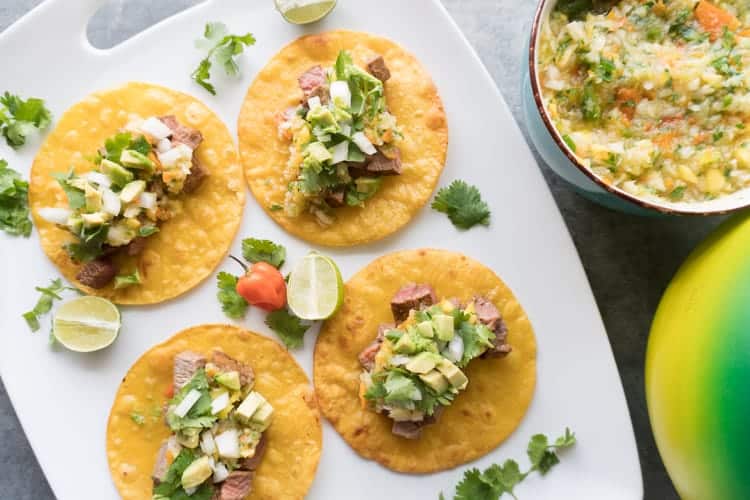 Steak Taco with Mango Salsa