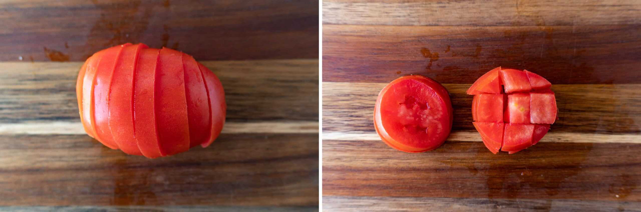 How to cut tomato