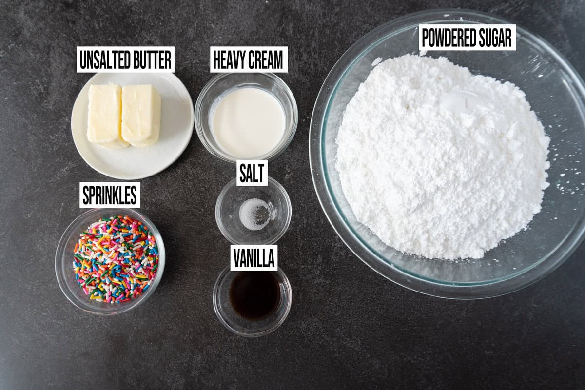 funfettie frosting ingredients.