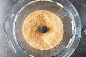 graham crackers crumbs in food processor.