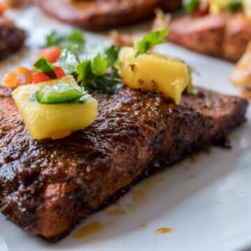 Salmon with Mango Salsa