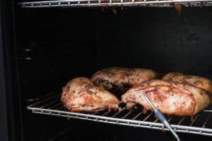 Chicken in the smoker