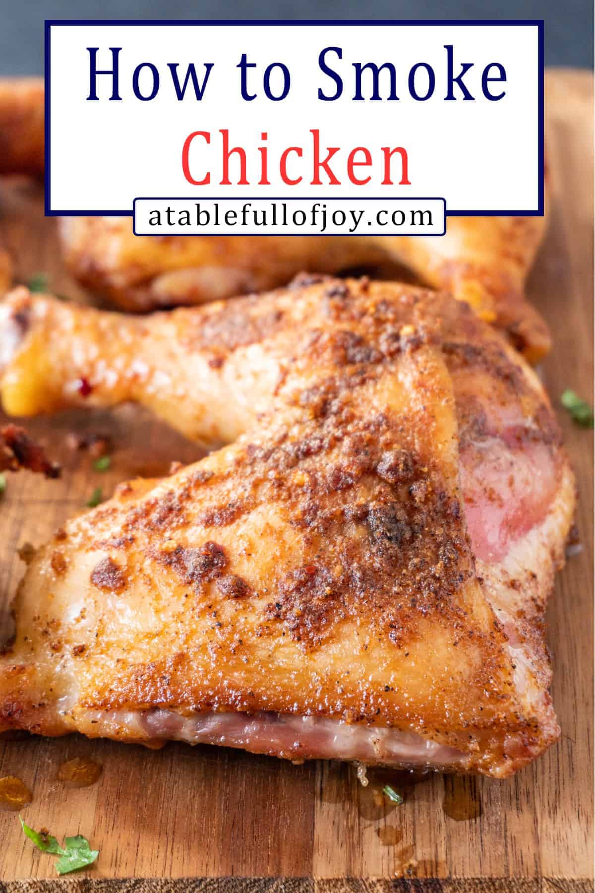 Smoked Chicken Pinterest Pin