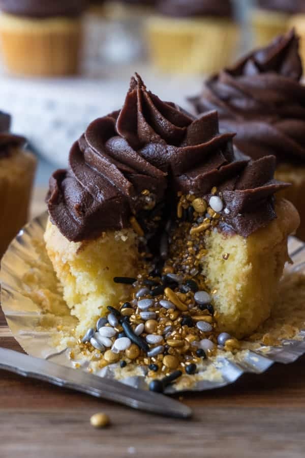 Hidden Cache Cupcakes Yellow Cupcakes • A Table Full Of Joy
