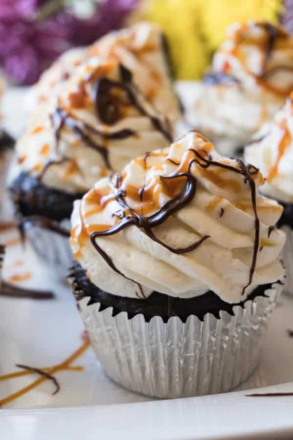 Salted Caramel Cupcakes • A Table Full Of Joy