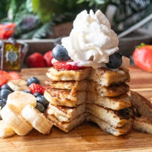 coconut flour pancakes featured