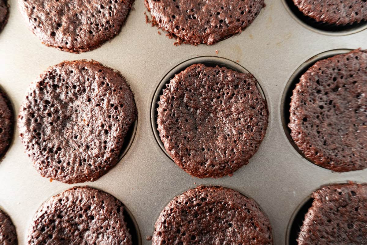 cupcakes after baking.