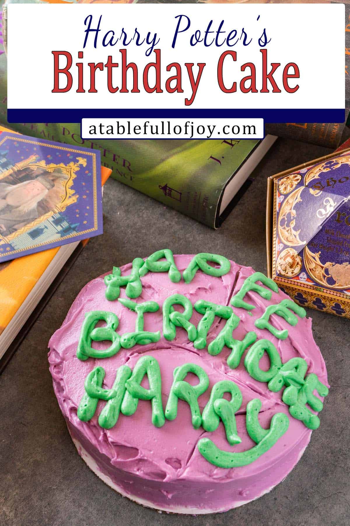 harry potter birthday cake Pinterest pin