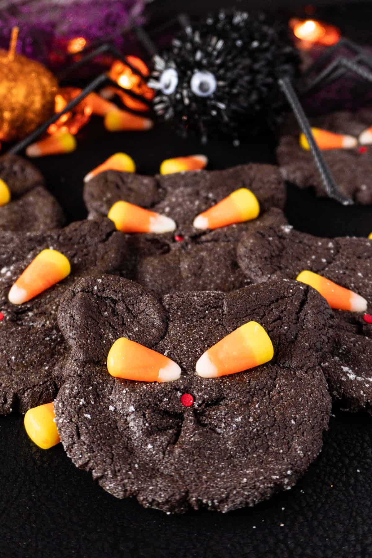 Black Cat Cookies stacked