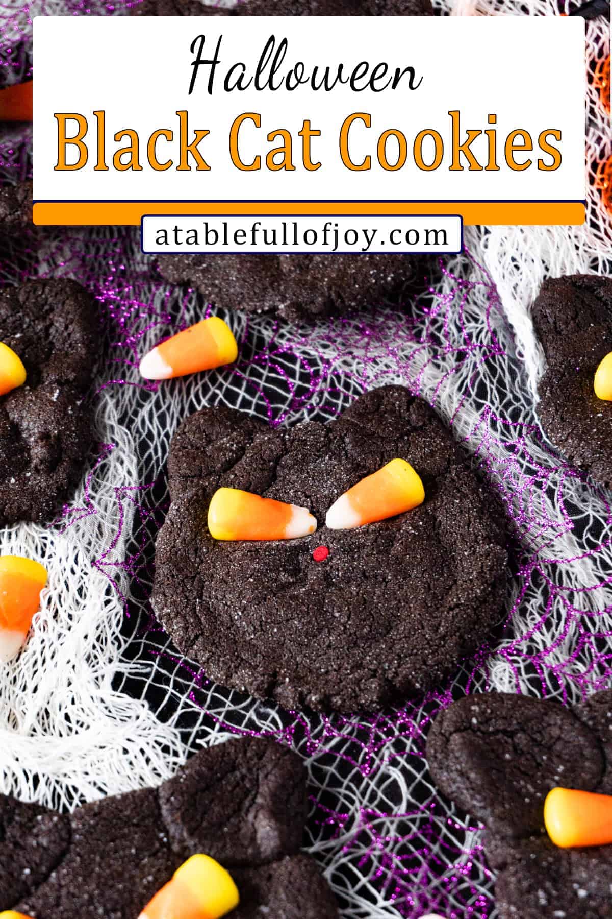 Black Cat Cookie pinterest pin