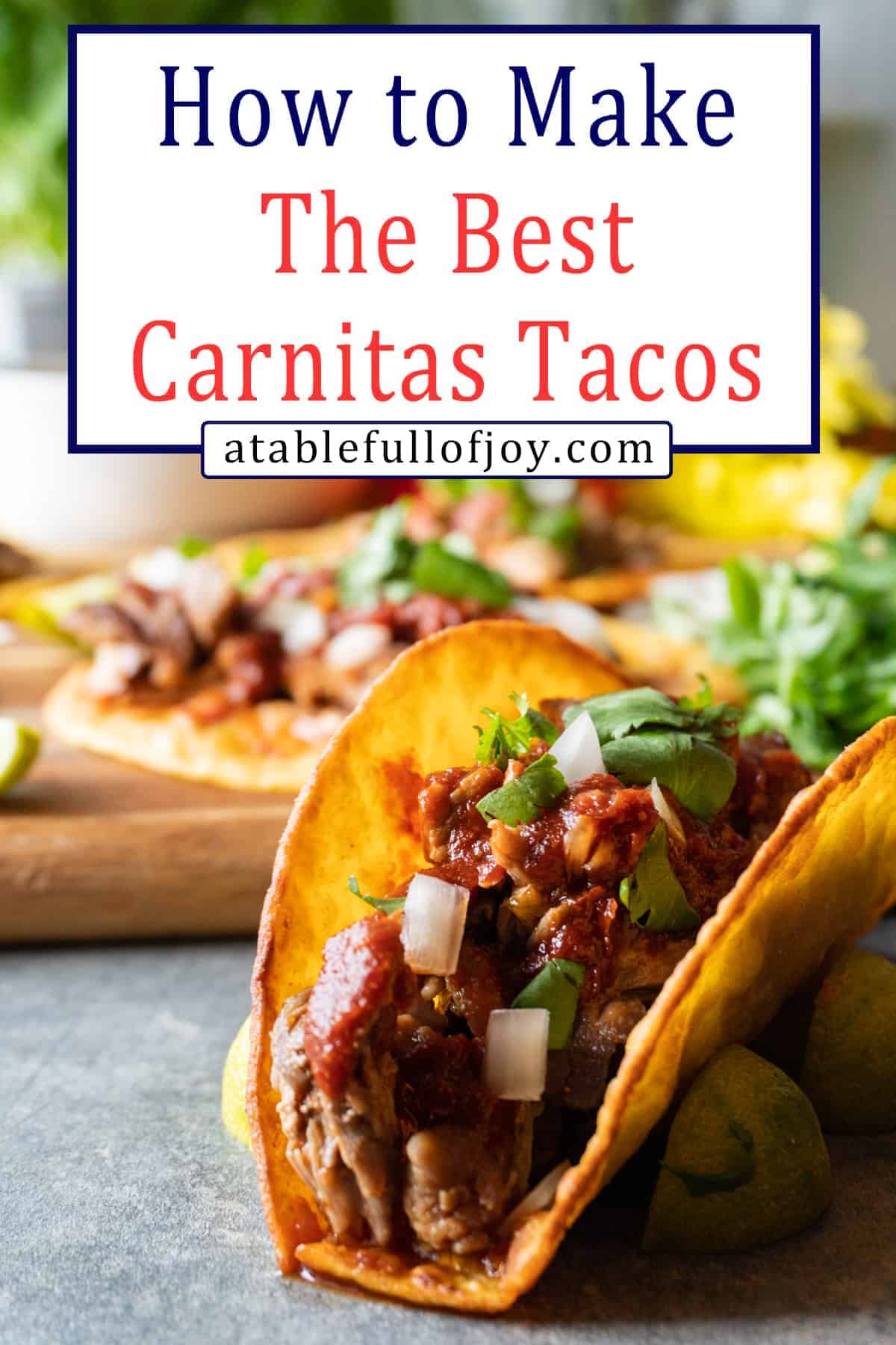 Carnitas Tacos Pinterest Pin