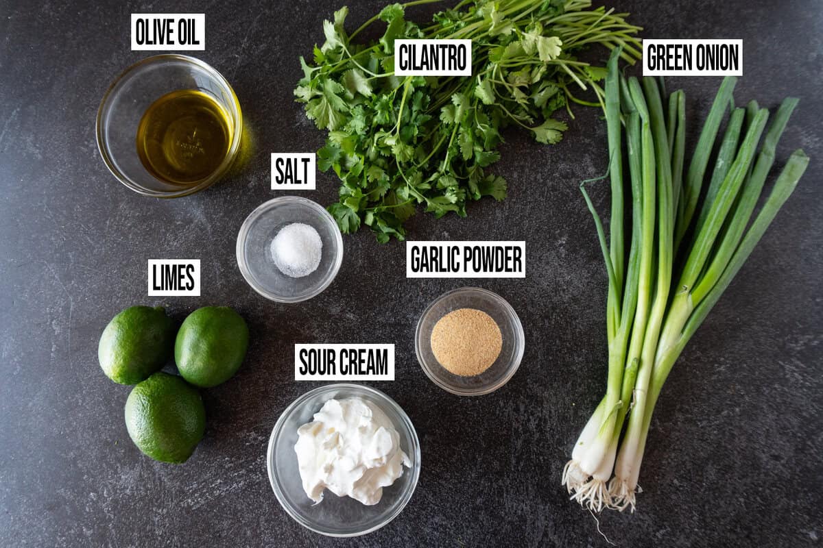cilantro lime sauce ingredients