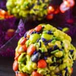 popcorn ball close up