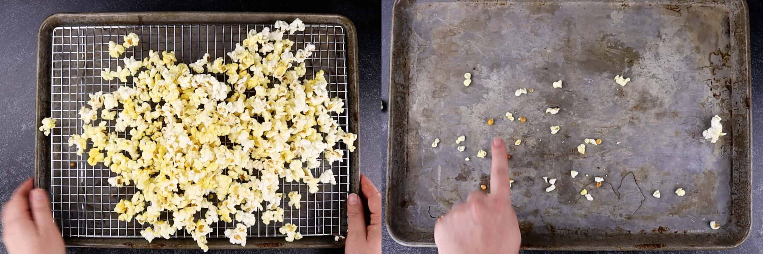 removing kernels from popcorn