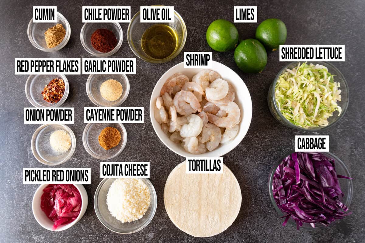 spicy shrimp tacos ingredients