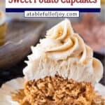 sweet potato cupcake Pinterest pin