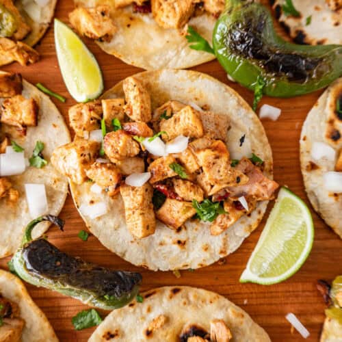 chicken street tacos featured image