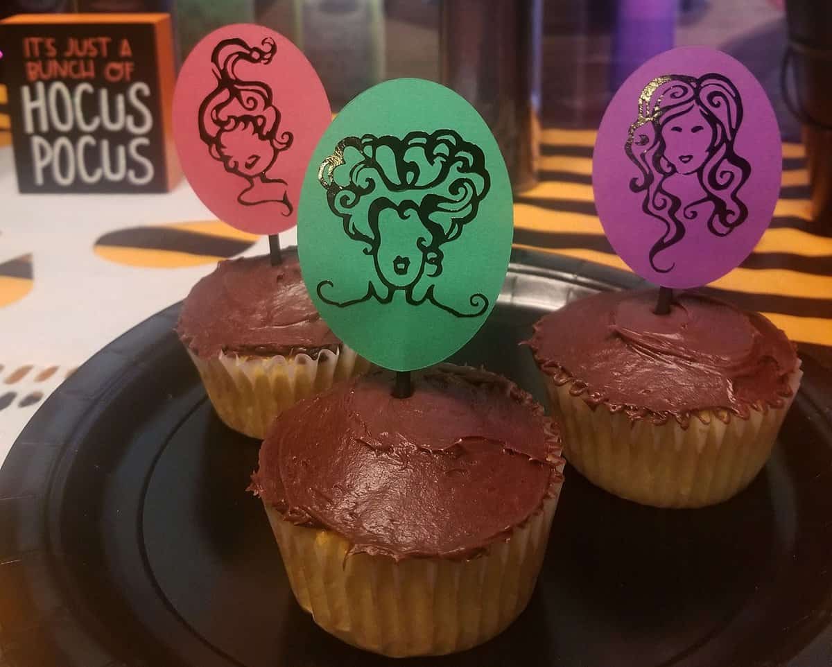 sanderson sister cupcake toppers