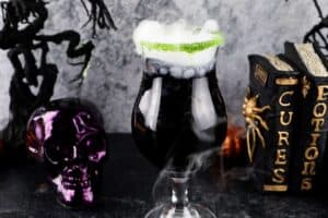 Halloween Drink with dry ice