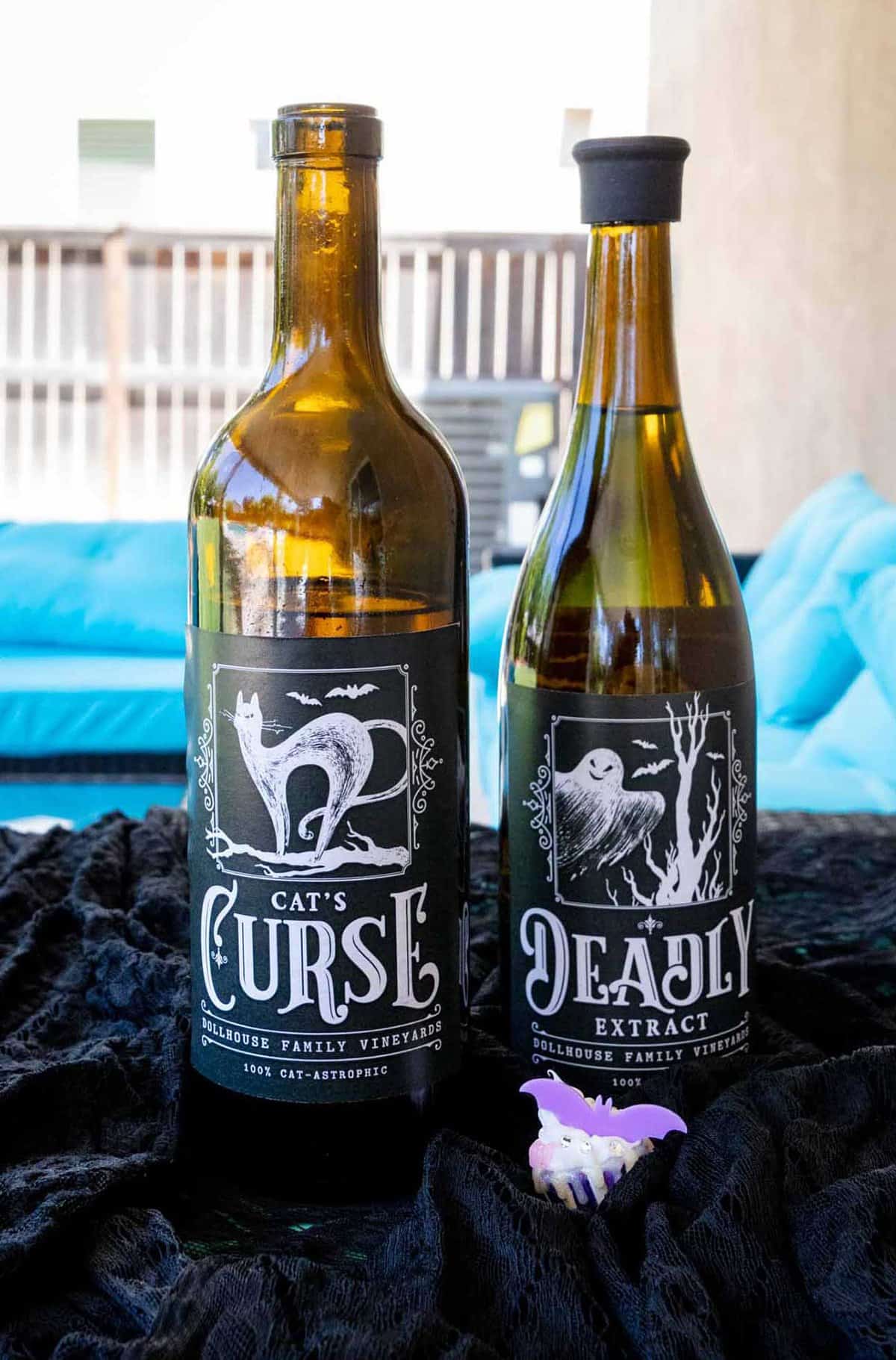witchy labels on wine bottles