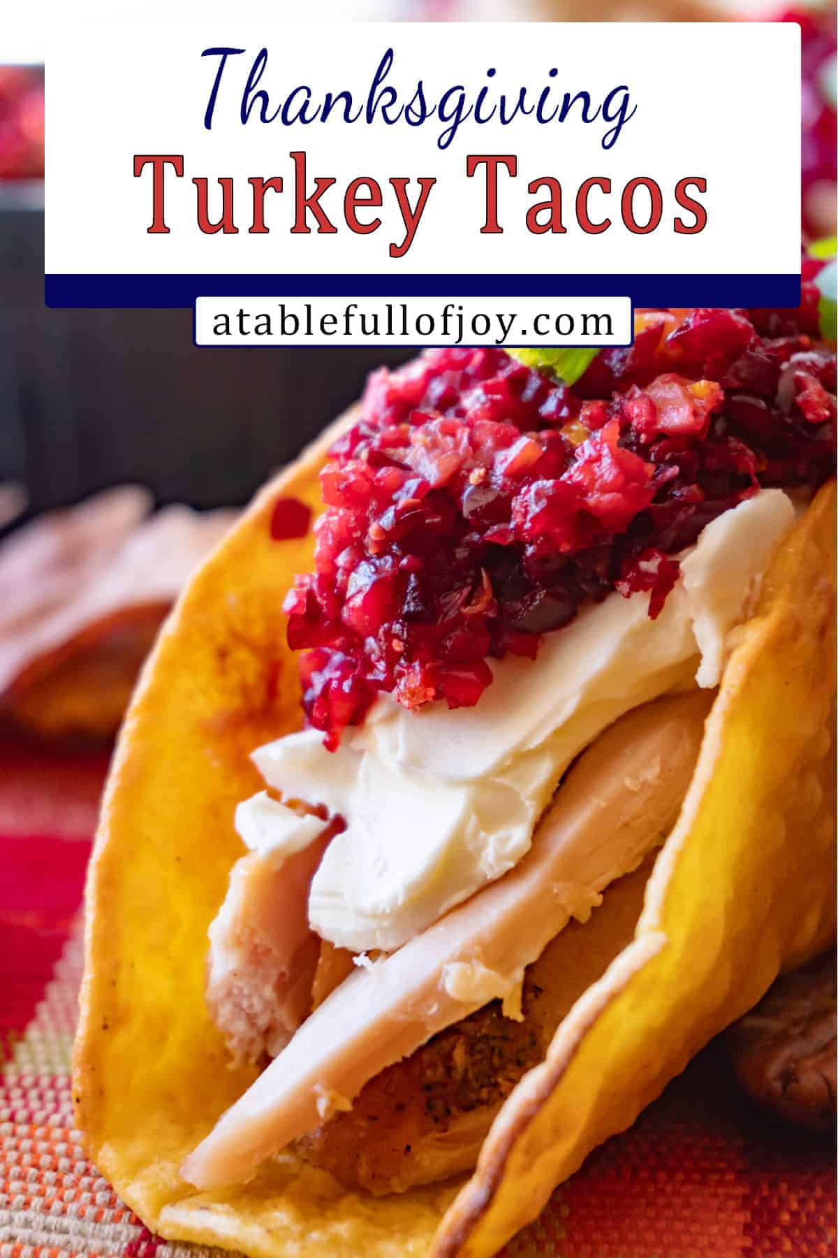 Thanksgiving Turkey Taco Pinterest Pin