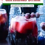Easy Christmas Drink pinterest pin