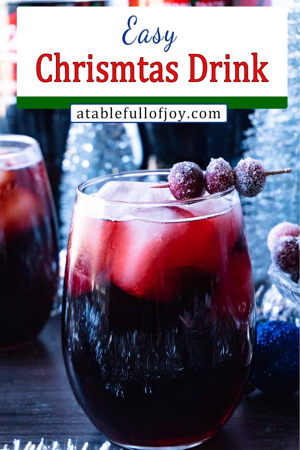 Easy Christmas Drink pinterest pin