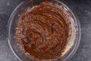 chocolate and butter mixture