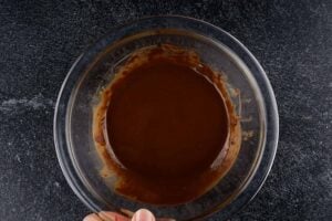 melted chocolate and shortening
