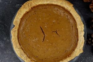 Sweet potato pie cooled