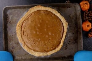 Sweet Potato Pie freshly baked -before cooled