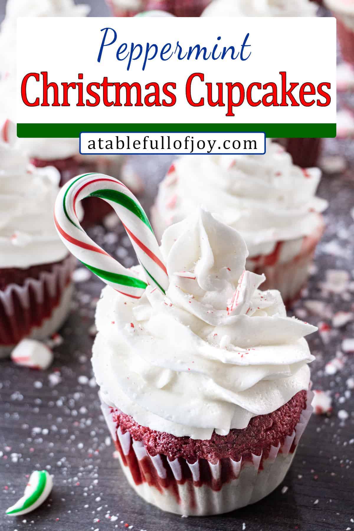 peppermint cupcakes pinterest pin