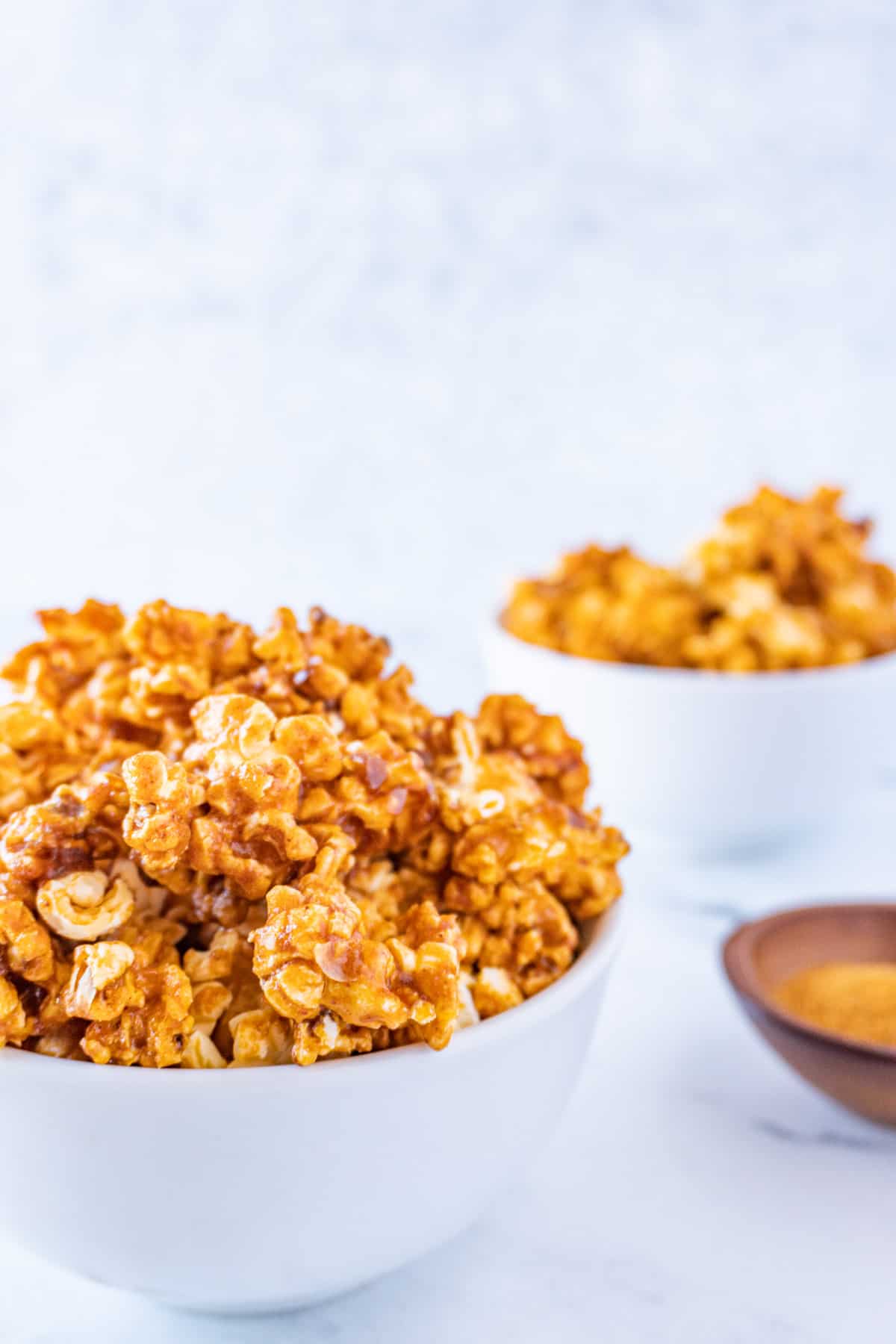 buffalo popcorn in a bowl