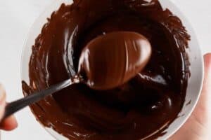 Melted chocolate