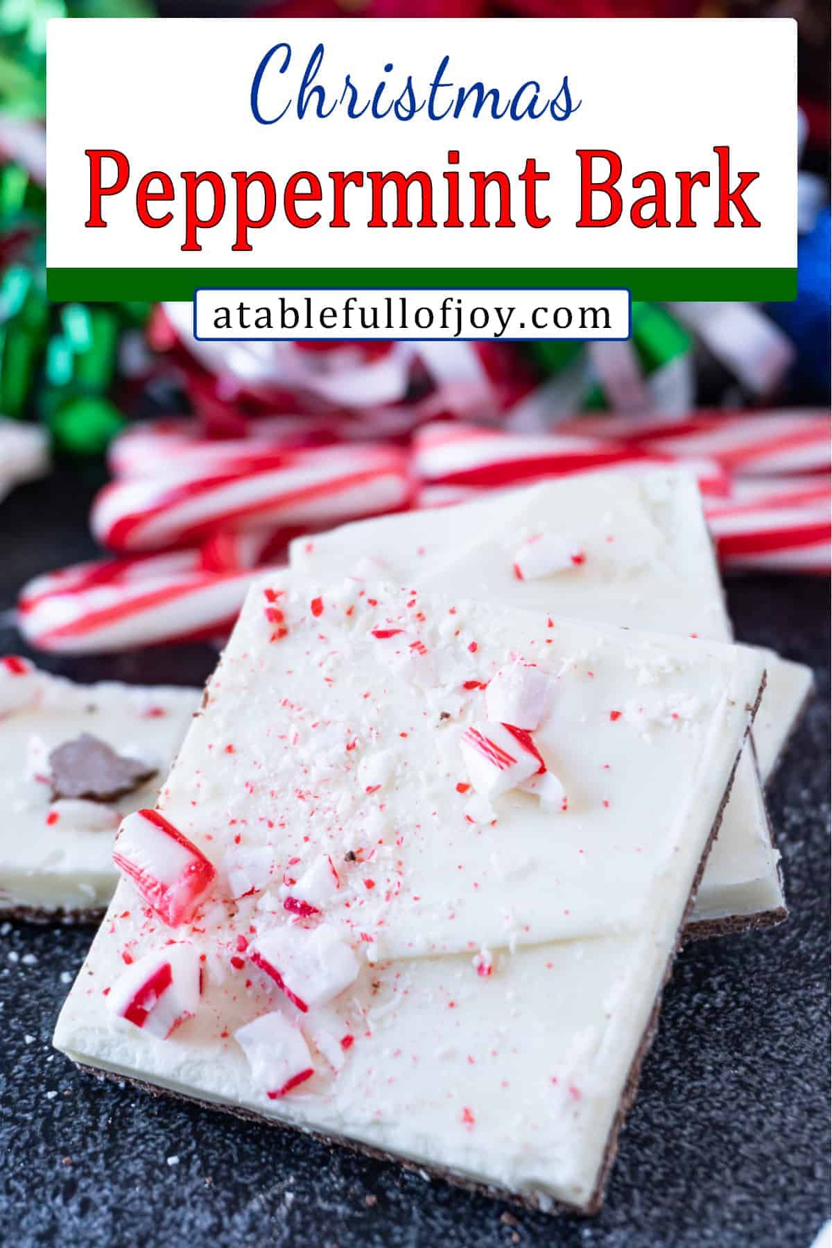 peppermint bark pinterest pin