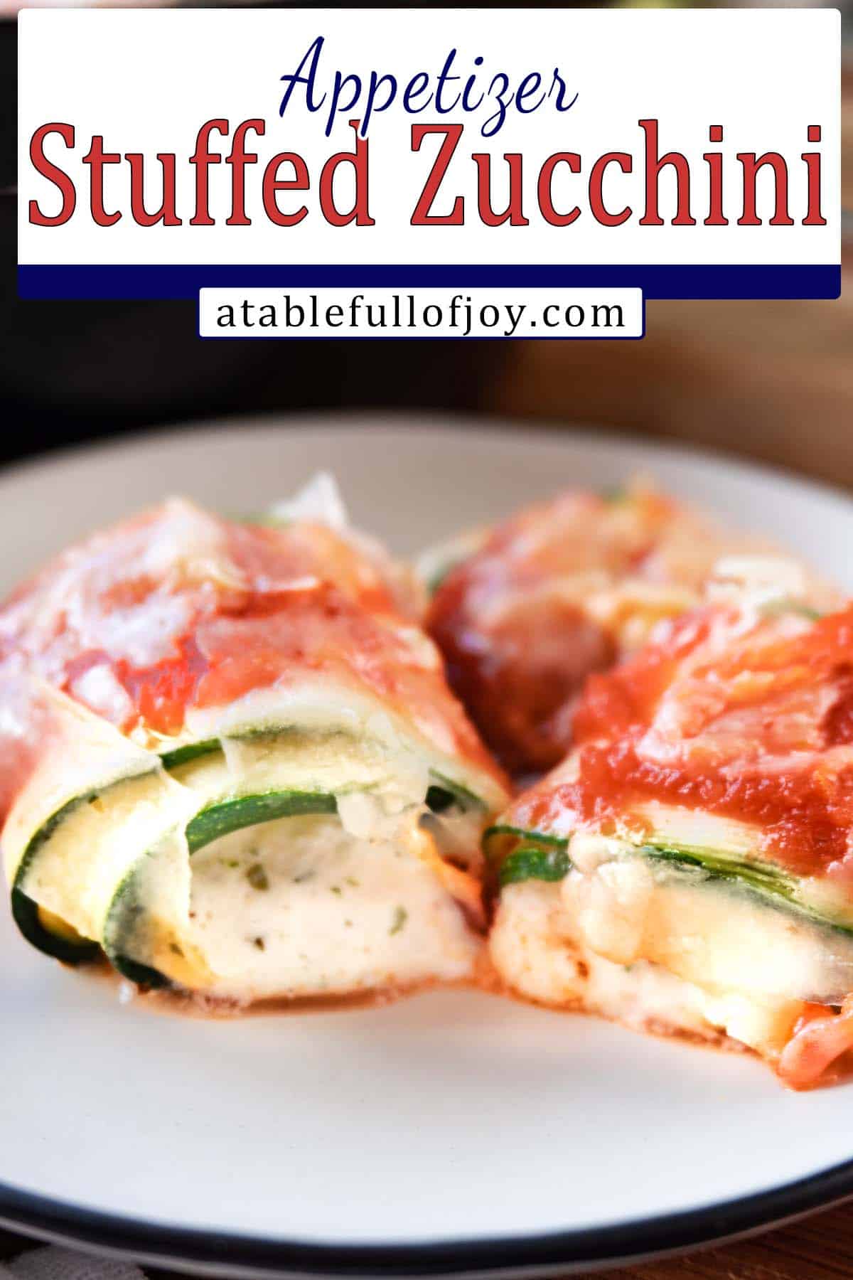 zucchini appetizer Pinterest pin