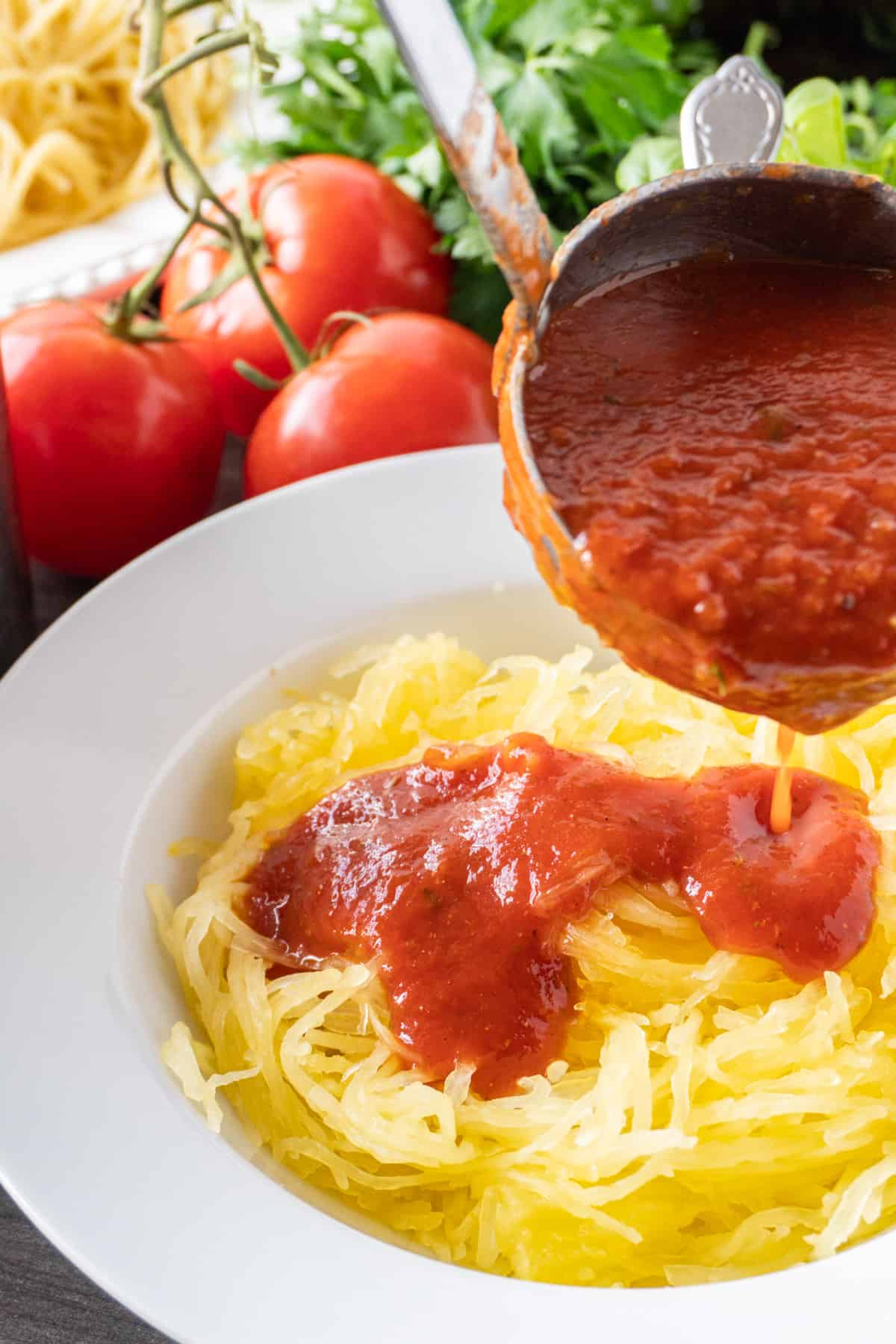 adding Pasta Marinara to spaghetti squash