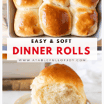 Soft Dinner Rolls Pinterest Pin
