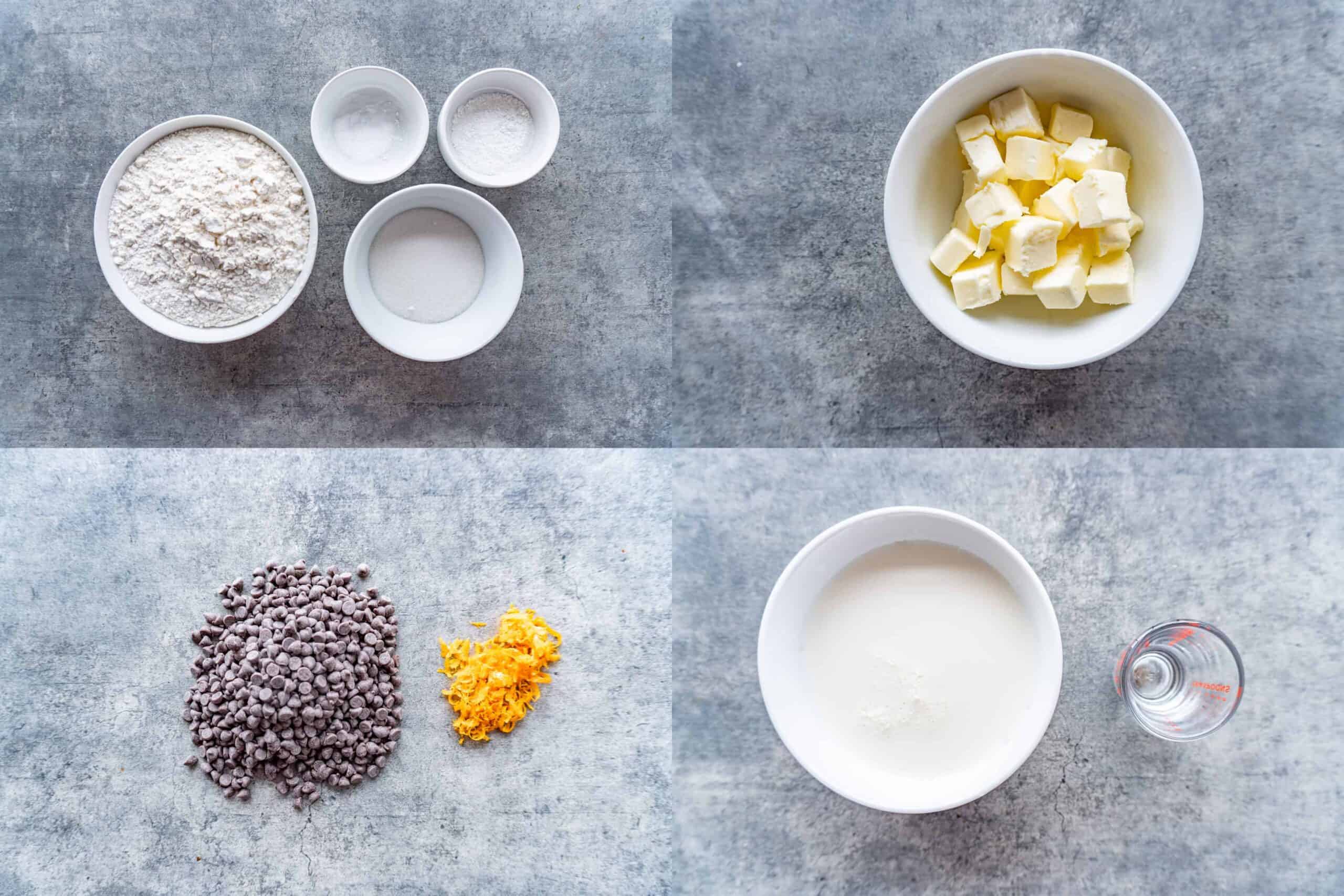 orange buttermilk scones ingredients