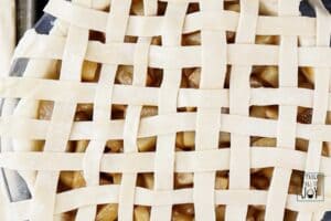 Lattice made out of pie dough