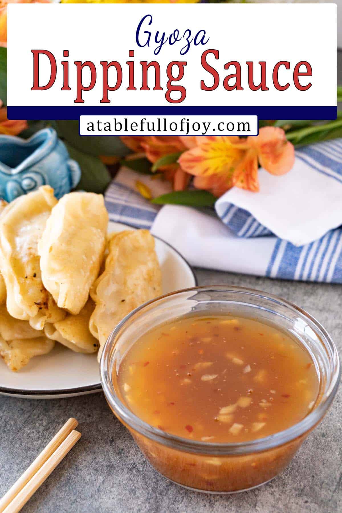 gyoza sauce pinterest pin