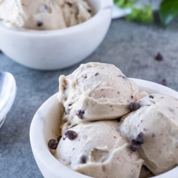 Banana Ice Cream in a Bowl