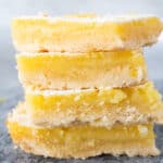 lemon bars stacked featured image
